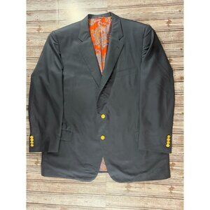 Holland & Sherry for Arthur 100% cashmere Sport jacket blazer sz 50 color Navy